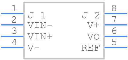 INA141UA/2K5 - Texas Instruments - PCB symbol
