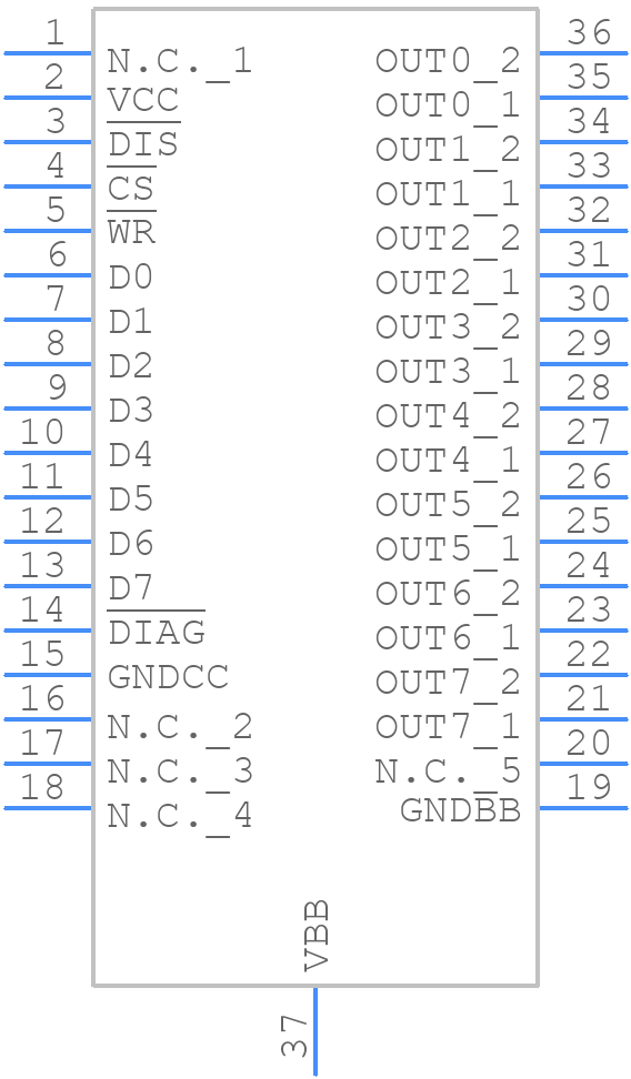 ISO1H815GAUMA1 - Infineon - PCB symbol