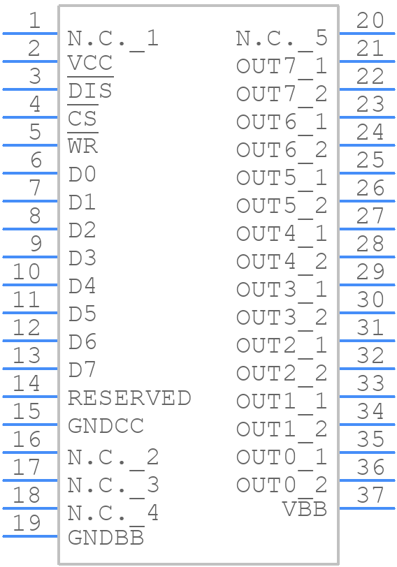 ISO1H801GAUMA1 - Infineon - PCB symbol