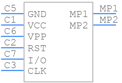 SIM7200-6-0-18-00-A - GCT (GLOBAL CONNECTOR TECHNOLOGY) - PCB symbol