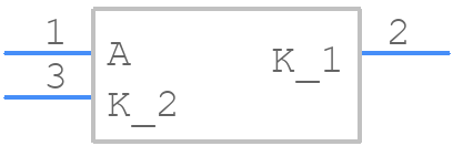 APBVDA3020CGKSYKC - Kingbright - PCB symbol