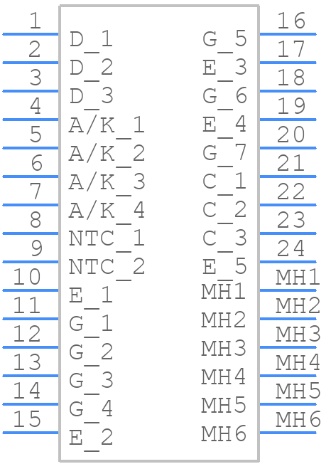 MUBW10-12A7 - LITTELFUSE - PCB symbol