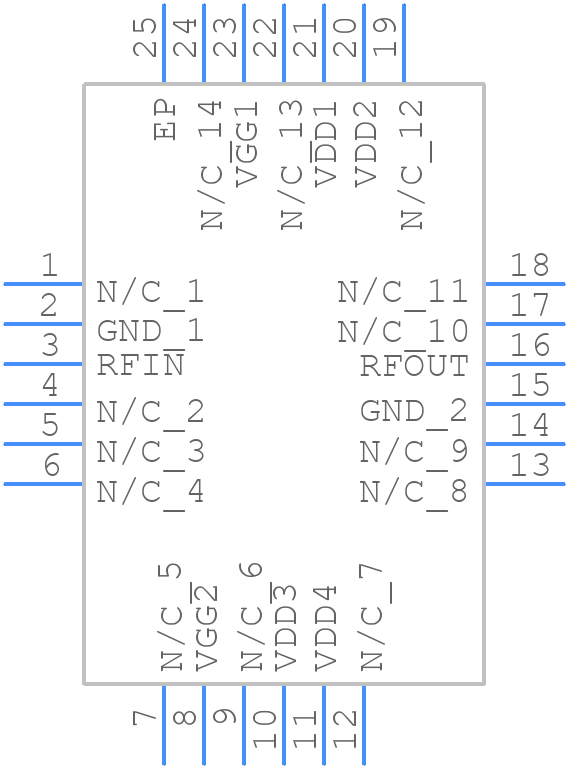 HMC7357LP5GE - Analog Devices - PCB symbol