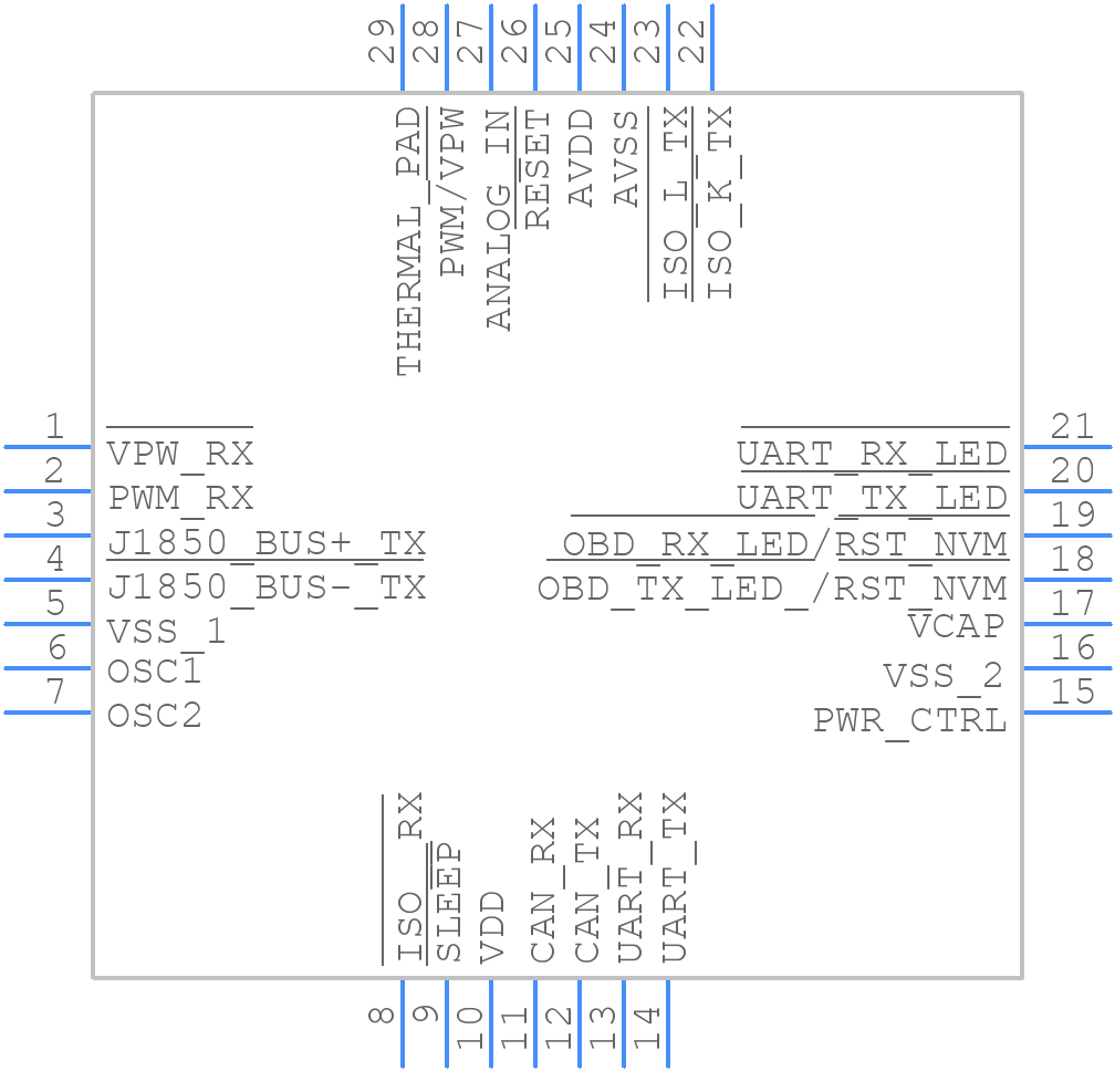 STN1110-I/MM - OBD Solutions - PCB symbol
