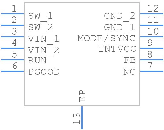 LTC3624EMSE-5#PBF - Analog Devices - PCB symbol