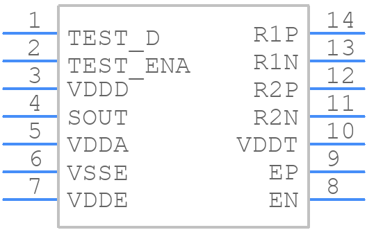 ZMID5202AE1R - Renesas Electronics - PCB symbol