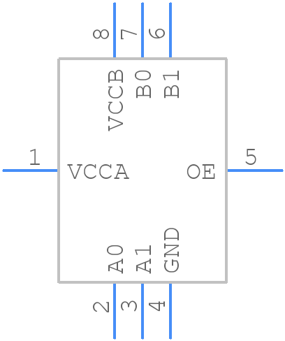 FXMAR2102UMX-F106 - onsemi - PCB symbol