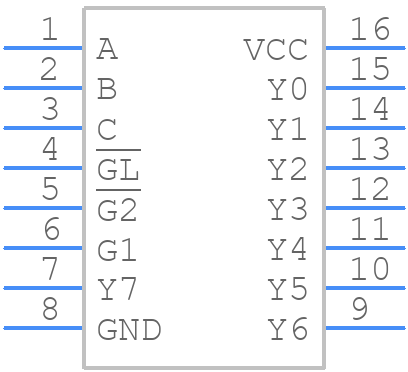 74HC237D - Toshiba - PCB symbol