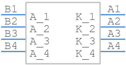 AM2520EF/4SGD - Kingbright - PCB symbol