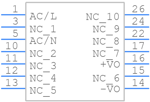 IRM-03-5SMD - Mean Well - PCB symbol