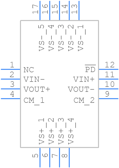 THS4508RGTR - Texas Instruments - PCB symbol