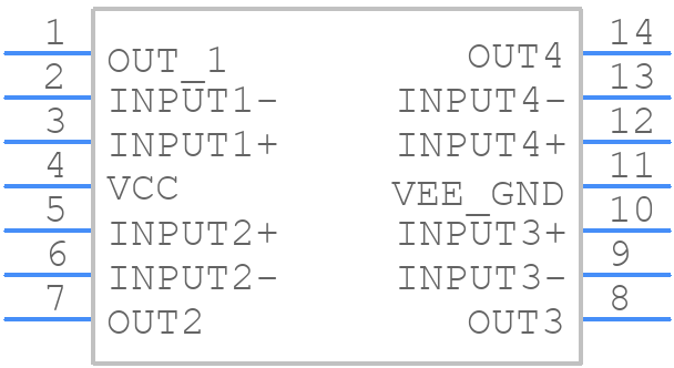 LM324ADTBG - onsemi - PCB symbol