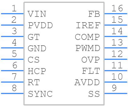 HV9961NG-G-M934 - Microchip - PCB symbol