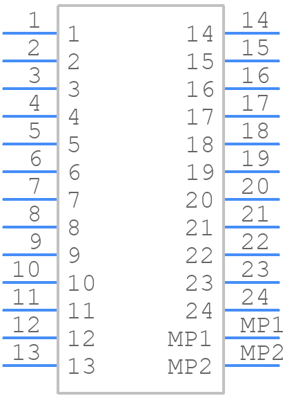 BM24B-ZPDSS-TF (LF)(SN) - JST (JAPAN SOLDERLESS TERMINALS) - PCB symbol