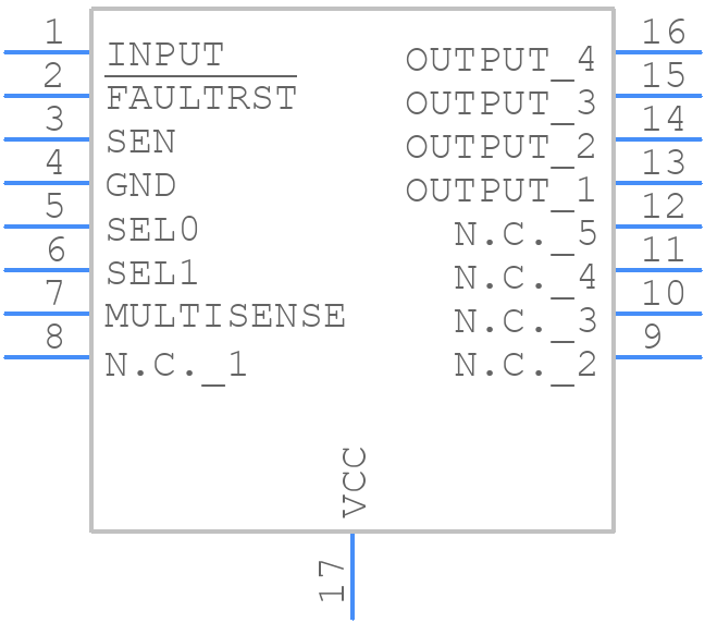 VN7140AJTR-E - STMicroelectronics - PCB symbol