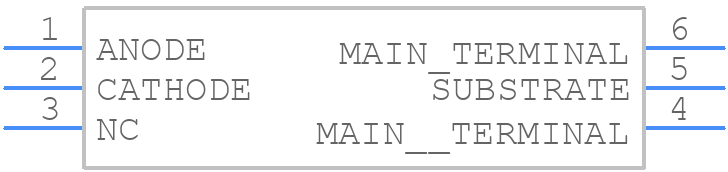 MOC3023 - Lite-On - PCB symbol