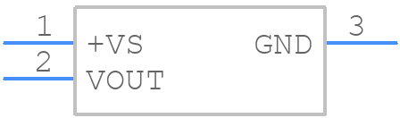 LM61BIM3X - Texas Instruments - PCB symbol