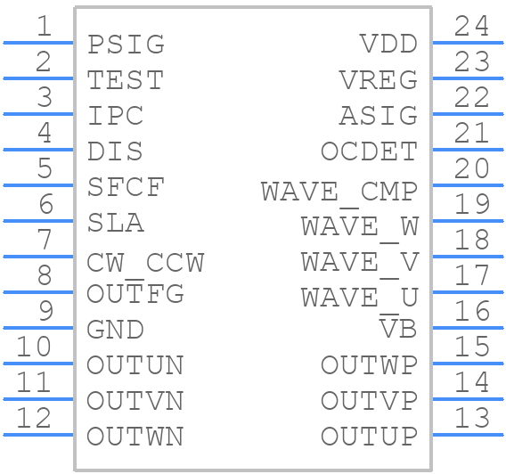 TB9061AFNG - Toshiba - PCB symbol