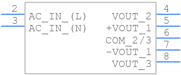 TML 40512 - Traco Power - PCB symbol