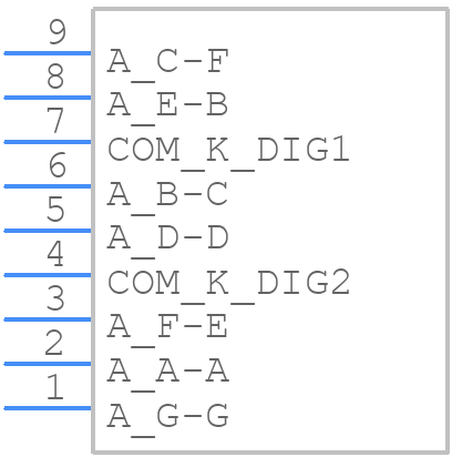 LDD-F304NI-RA - Lumex - PCB symbol
