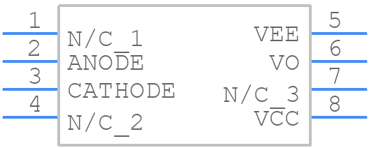 HCPL-0302-000E - Avago Technologies - PCB symbol