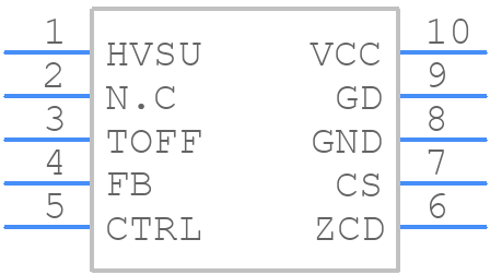 HVLED001 - STMicroelectronics - PCB symbol