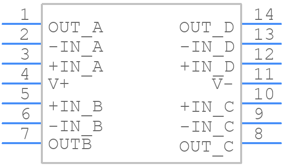 OPA4703EA/2K5 - Texas Instruments - PCB symbol