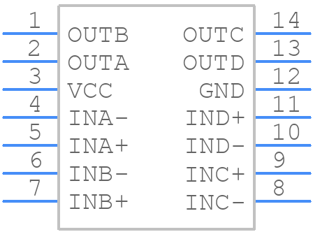 ADCMP393ARUZ - Analog Devices - PCB symbol