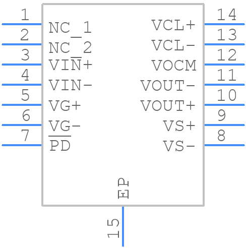 THS7530PWPR - Texas Instruments - PCB symbol