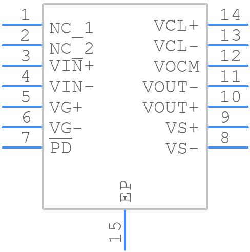 THS7530PWPG4 - Texas Instruments - PCB symbol
