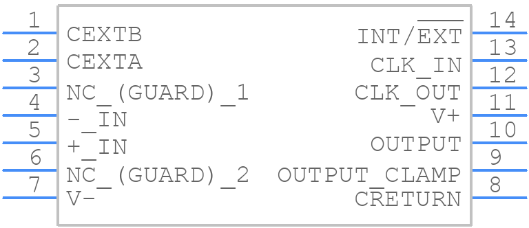 LTC1052CN - Analog Devices - PCB symbol