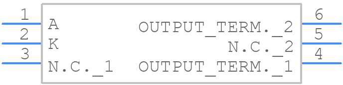 H11F3SVM - onsemi - PCB symbol