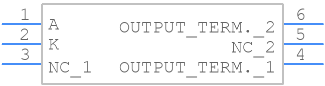 H11F3SM - onsemi - PCB symbol