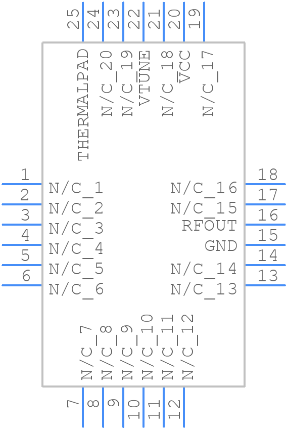 HMC532LP4E - Analog Devices - PCB symbol