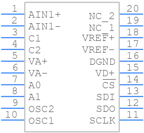 CS5530-ISZR - Cirrus Logic - PCB symbol