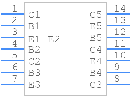 CA3046 - Renesas Electronics - PCB symbol