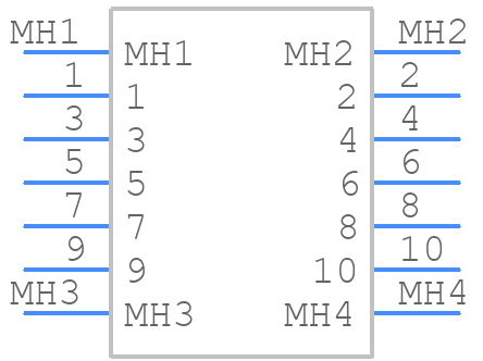 5046221010 - Molex - PCB symbol