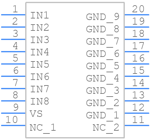 UDN2982LW - Allegro Microsystems - PCB symbol