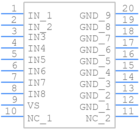 UDN2982LW-T - Allegro Microsystems - PCB symbol