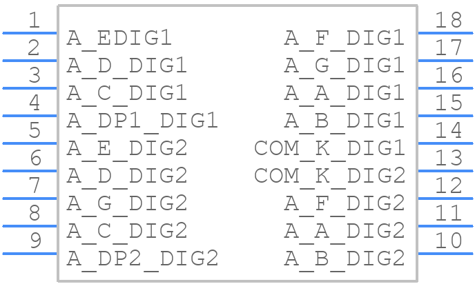 DC56-11SURKWA - Kingbright - PCB symbol