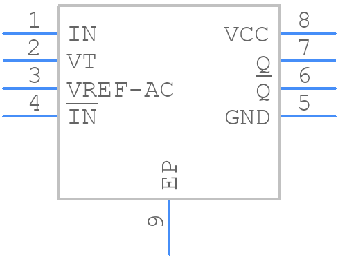 SY58605UMG-TR - Microchip - PCB symbol