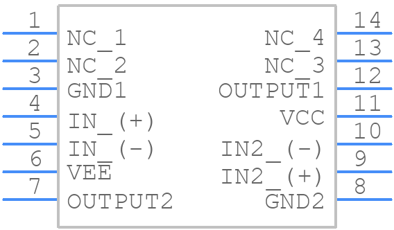 LM319N - onsemi - PCB symbol