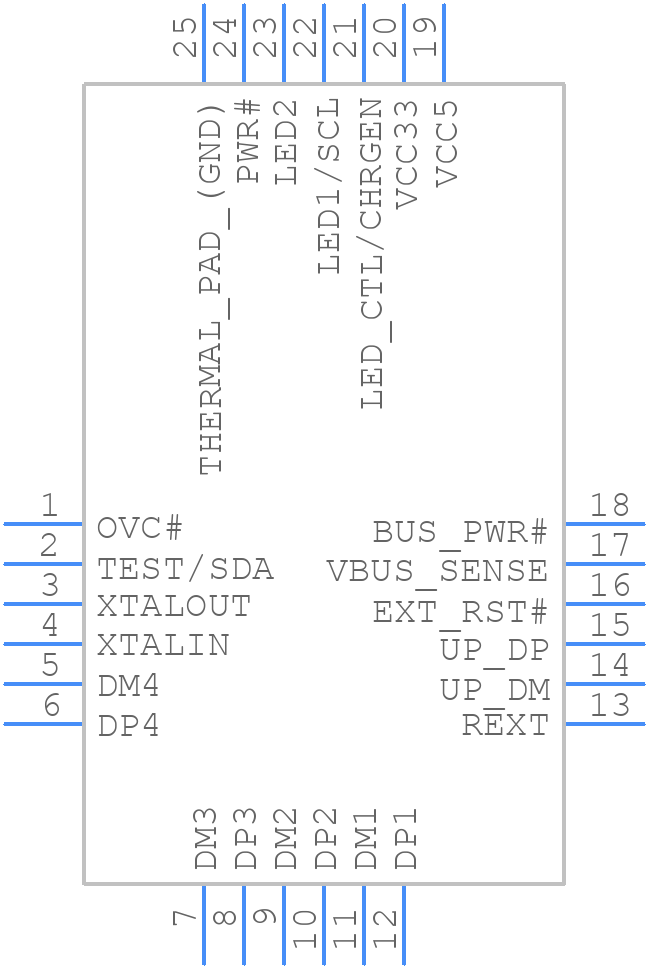 XR22404CL24-F - EXAR - PCB symbol