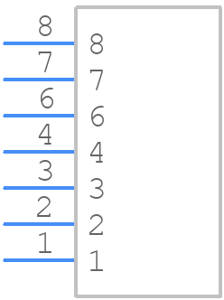 0436500700 - Molex - PCB symbol