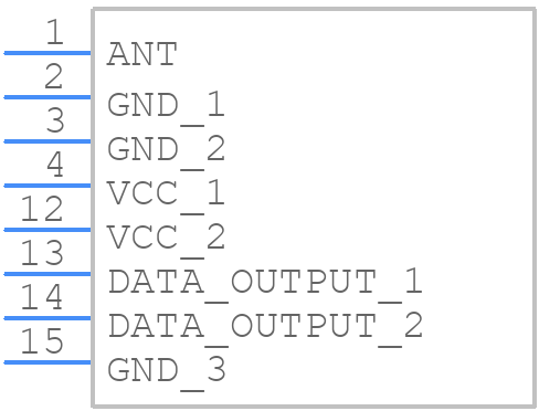 AM-RX12A-433P - RF SOLUTIONS - PCB symbol