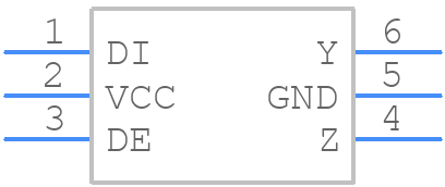 MAX3295AUT/V+T - Analog Devices - PCB symbol
