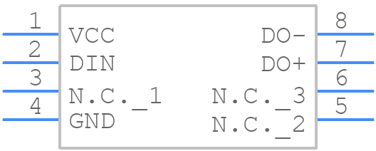 MAX9110ESA+ - Analog Devices - PCB symbol