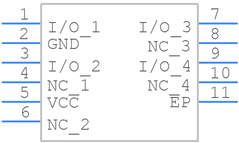 ESDLC3304P8-TP - MCC - PCB symbol
