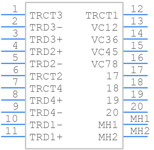 2250507-1 - TRP Connector - PCB symbol