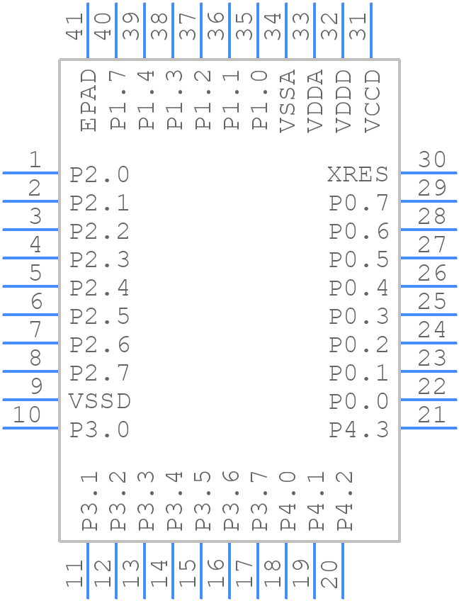 CY8C4024LQI-S413 - Infineon - PCB symbol
